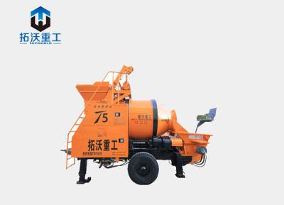 China Trailer Building Portable Mixer Pump Construction Equipment Cement Mixer With Pump for sale