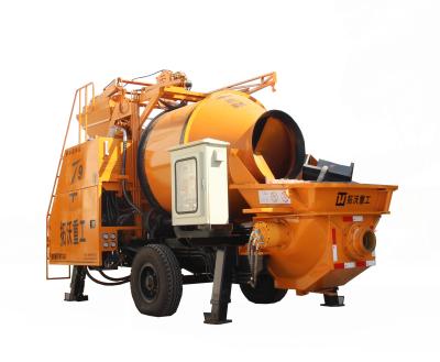 China Full Hydraulic Diesel Engine Concrete Mixer Pump For House Building , High Efficiency for sale