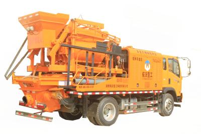 China Electrical Engine Truck Mounted Concrete Pump Concrete Mixer Pump Great Performance for sale