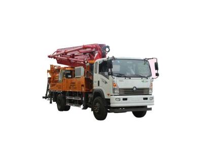 China 34m Double Bridge Concrete Mixer Boom Pump Truck With High Performance for sale