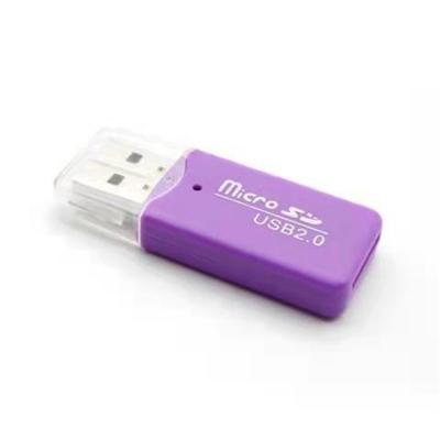 China Hot Selling 4 in 1 Multi Function USB 2.0 Memory Card Reader Mini Shape High Speed ​​Card Reader Adapte For M2 SD DV TF Card Icy Card Reader-25 for sale