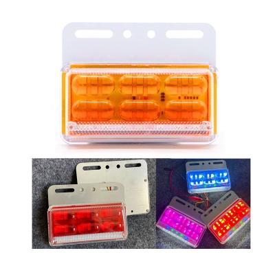 China ABS+LED+Iron Base Good Quality Clear Led Marker Lamp Truck Led Clearance Set Indicator Lights For Truck Trailer for sale