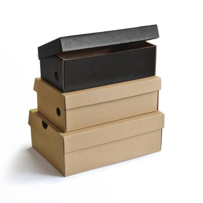 China Hot Sale Materials Recycled Shoe Box Packaging Boxes Custom Logo Reusable Thickened Shoe Display Box With EPE Foam Lining for sale