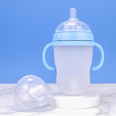 China High Quality BPA Free Silicone Baby Child Milk Food Grade Baby Bottle 250ml for sale