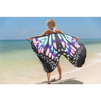 China Plus Size Newest 2022 Summer Polyester Animal Print Beach Cover Up Beach Wear Holiday Seaside Towel Sexy Women's Beach Dress Cover Up for sale