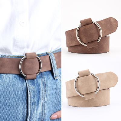 China 2022 Korea Style Custom PU Leather Vintage Ladies Belt Fashionable Luxury Daily Carry Waist Belt in Running Accessories Woman's Belt for Gift for sale