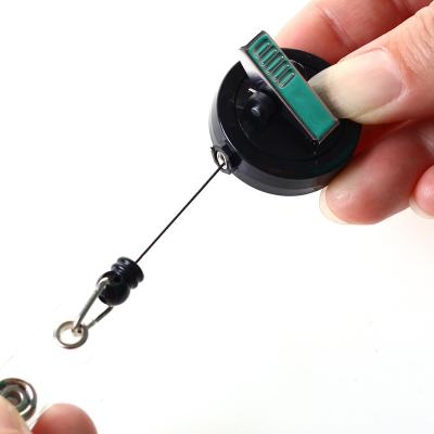 China Hot Selling Custom Black Retractable Nurse ID Badge Holder Retractable Color Plastic Envelope Badge Reel 360 Degree Swivel Clip Badge Reel for sale