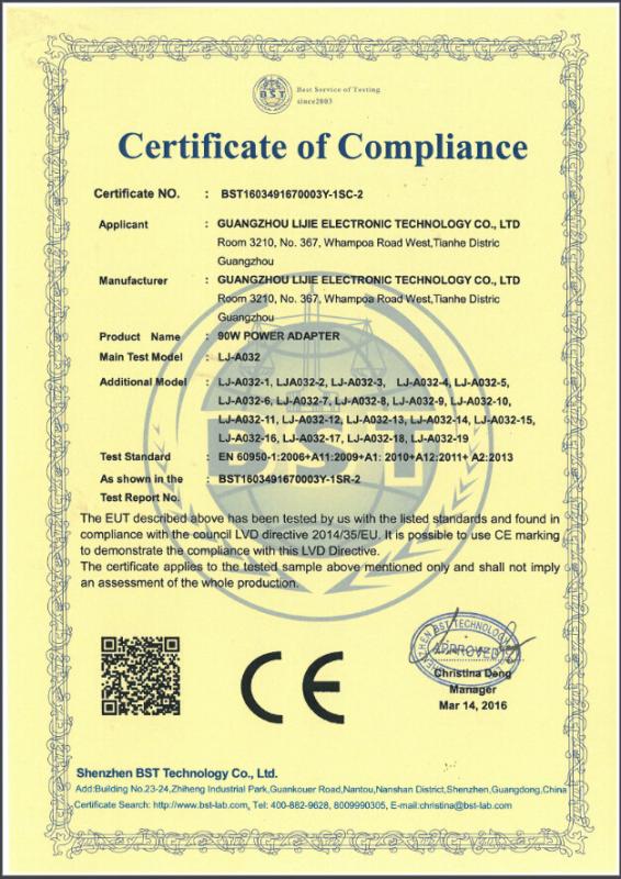 CE - Guangzhou LiJie electronics Co.,Ltd.