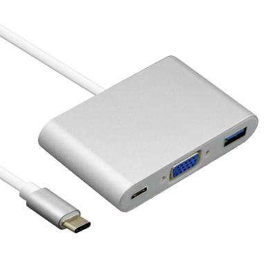 Κίνα 3 σε 1 Usb Γ σε Displayport, ψηφιακός Av Multiport προσαρμοστής Usb Γ για Macbook Chromebook προς πώληση