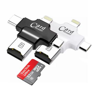 China 4 in 1 Mikrokartenleser gedächtnis USBs Sd USB 2,0 ABS Shell für Computer/Handy zu verkaufen