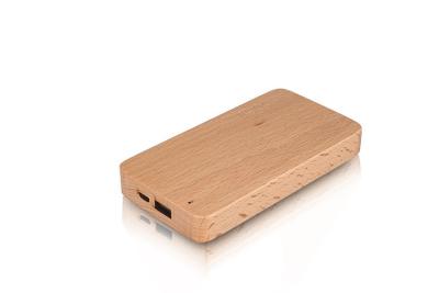 China Universal Portable Cell Phone Power Bank 20000mah Wood Classic 5V 1.5A Output for sale