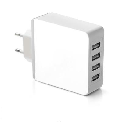 China Energy Efficiency 4 Port Usb Wall Charger , Mini Universal 2.4 Amp Multiple Usb Plug Charger for sale