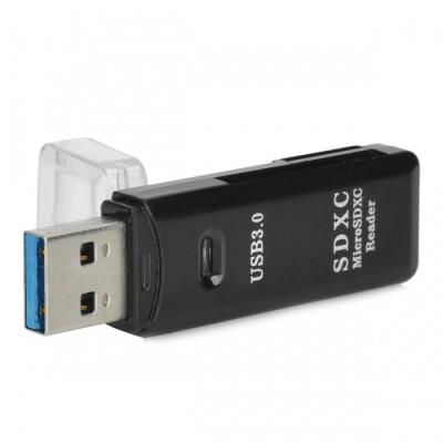 China 2 In 1 USB 3.0 High Speed USB SD Card Reader Adpter Micro SD SDXC Support Windows MAC OS for sale