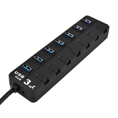 China 7 Port Multi Usb Adapter Short Circuit Protection , Desktop Usb Hub For Mobile Phone for sale