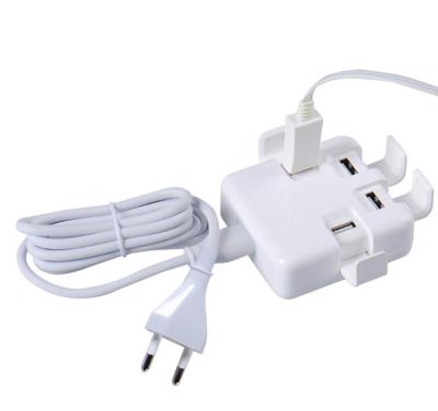 China Home Travel 5V 8A  Wall USB Charger 4 Ports  EU / US Plug For IPhone Andriod for sale