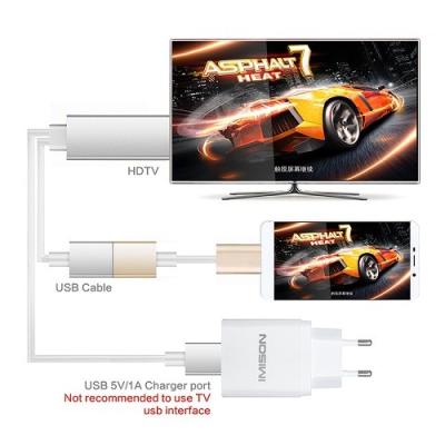 China 1080P Samsung Galaxy Mikro- Hdmi zu Hdmi-Kabel, schwarzes Kabel Metall-Hdmi 4k für UHDTV, zu verkaufen