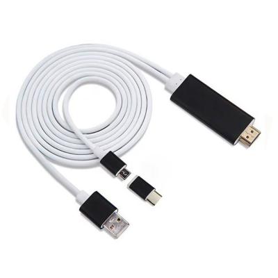 China Pin de alta velocidad universal MHL del cable 8 de Iphone Android HDMI a la resolución de HDF 1080p en venta