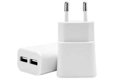 China Dual Wall USB Charger 5v 2A Travel Charger With CE KC certificate For Cellphone for sale