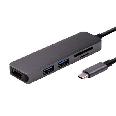 China 2017 Nieuwe van het de Hubaluminium van USB C multi-Haventype C Hubadapter voor MacBook Te koop