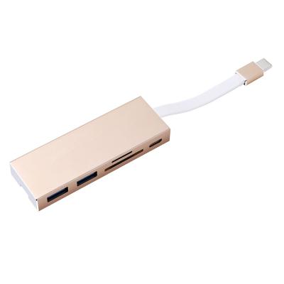 China 3.1 de Adapter van de de multi-Havenhub van USB type-C met 3,0 USB-Type C BR TF Kaartlezer het Laden Interface voor Mackbook-Lucht Prolapt Te koop