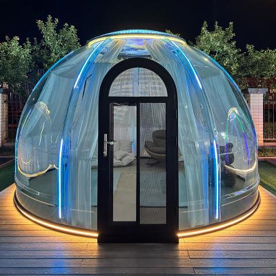 China Full House Starry Bubble House With Transparent Pc Sun Room Bubble Dome House for sale