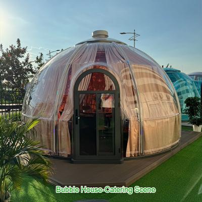 China Dome Guesthouse Restaurant Bubble Tent Privacy Curtains Coffee Bar Modular Tiny House Bubble for sale