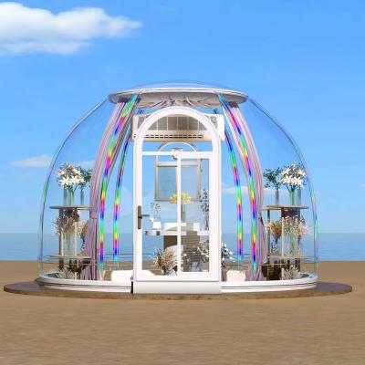 China Prefab Luxury Hotel Resort Transparent Bubble Dome Tent Planetarium Dome Round Dome Tent for sale