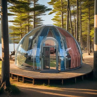 China Modern Style Clear Polycarbonate Bubble House Insulated Prefab Picnic Dome Tent for Hotel Party Use Green Container Material for sale