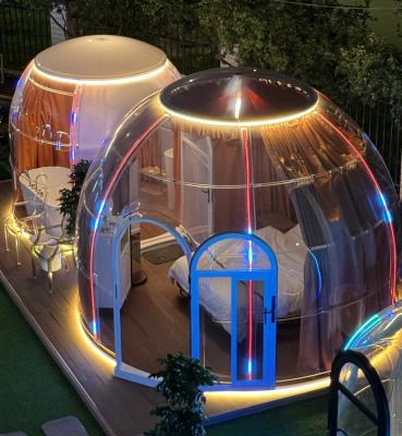 China Polycarbonate dome tent Transparent Bubble House Prefab Dome House for outdoor for sale