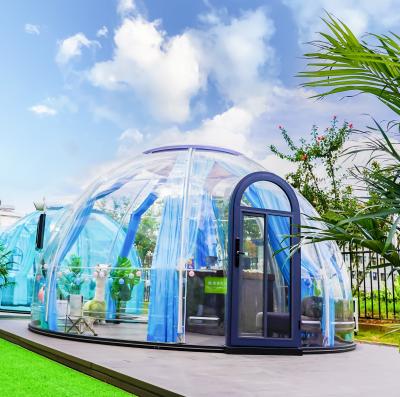 China Polycarbonat Wasserdicht Transparentes Glamping Zelt Luxus Bubble Dome Haus Glamping Zubehör zu verkaufen