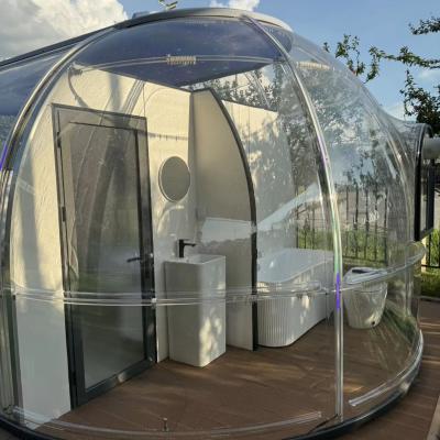 China Full House Ontwerpen Buiten Polycarbonaat Dome Huis Glamping Star Capsule Bubble Dome Kamer Te koop