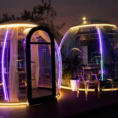 China Fabrikpreis Romantik Outdoor Commercial Freizeit Kaffeehaus PC Bubble House Kuppelzelt zu verkaufen