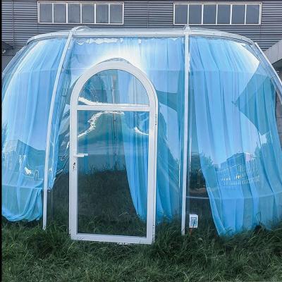 China PC Star Empty room Mobile homestay Hotel Scenic area Transparent restaurant dining Outdoor rooftop courtyard dome tent for sale