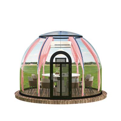 China Homestay Restaurant Star Room Red Bubble House Outdoor tent camp Spherical tent camping tent for sale