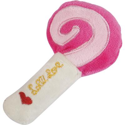 China Small Animals Pet Supplies Cats And Dogs Accompanying Molar Bite Plush Lollipop Resistant Pet Toy for sale