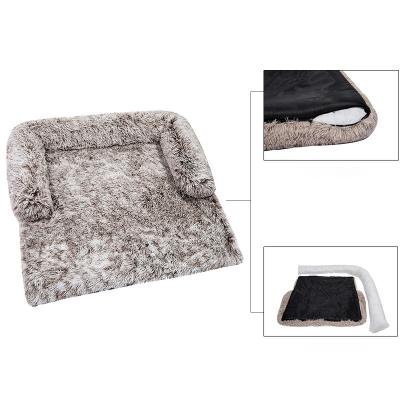 China Small Animals Dog Kennel Plush Sofa Pet Kennel Winter Cat And Dog Sleeping With Removable And Washable Pet Sofa Bed for sale