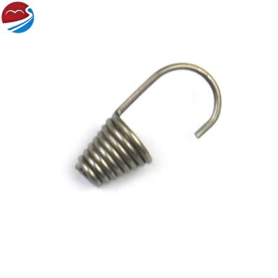 China Coil Factory Coil Top Extension Spring Custom Small Elastic Conical Tension Recliner With Side Hook for sale