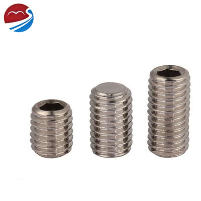 China China M8 M9 M10 High Quality Flat Worm Headless Hollow Set Screw For Door Handle Assembly for sale