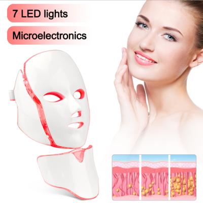 China Pigment Removal 2021 Hot Sale Anti Aging Beauty Care Products Skin Rejuvenation 7 Color Led Light Therapy Face Mask for sale