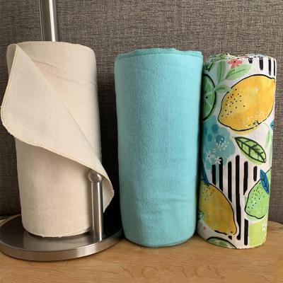 China QUICK DRY Hot Selling Eco-Friendly Reusable Bamboo Cotton Unpaper Towels for sale