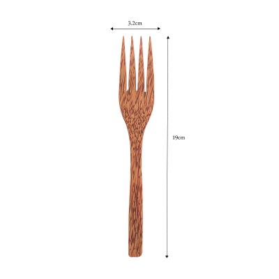 China Manufacturers Viable Eco-Friendly Chinese Biodegradable Coconut Wood Tableware Set Kitchen Supplies and Fancy Travel Cutlery Set for sale