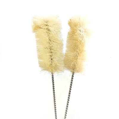 China Hot Selling Viable Straw Brush Sisal Brush Wholesale Price Bamboo Drinking Brush for sale