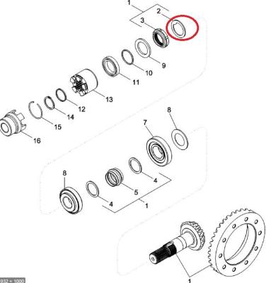 China Fall-Baggerlader-Teile IH 580 Shengbao K261065 WASCHMASCHINE 480F zu verkaufen