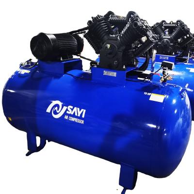 China 10HP 8 high quality industrial portable industrial air compressor lubricated cast iron V105 500L compressor air extraction airbar for sale