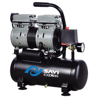 China OIL-LESS Oil Free Mute Oil Less CE Approved Air Compressor 600 1/9 L for sale