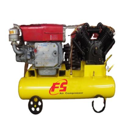 China Competitive price Sy-V2105D 300l diesel engine lubricated air compressor for wild plant mining rock drilling for sale