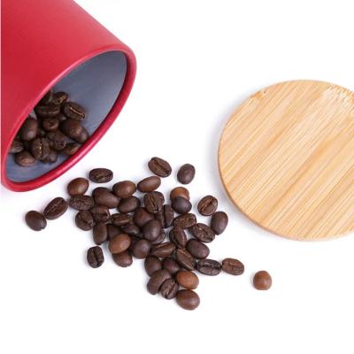 China Recyclable Custom Logo Dries Food Aluminum Liner Cylinder Tea Coffee Bean Canister Paper Tube Packaging Round Box for sale