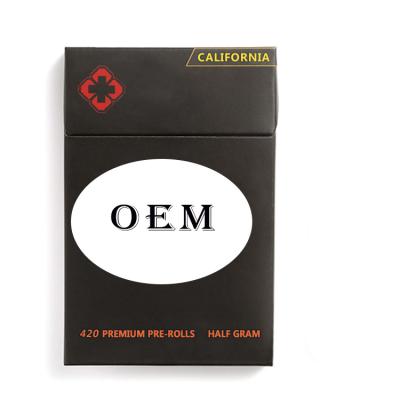 China OEM Recyclable Cigarette Case Colored Folding Mailing Box Corrugated Cardboard Paper Boxes for sale