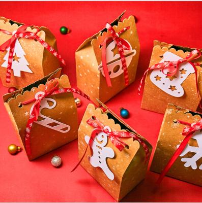 China Recyclable Custom Logo Printing FSC Kraft Paper Christmas Candy Box, Cookies, Cookie Packaging Box for sale