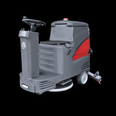 China Hotels Turn-on 360 Rotary Mechanical Industrial Floor Cleaning Machine Double Brushes Road Sweeper For Sale for sale